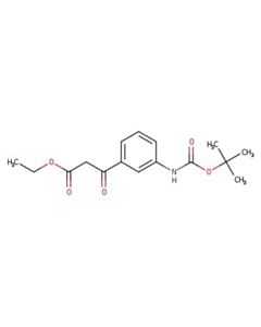 Astatech 3-(3-TERT-BUTOXYCARBONYLAMINO-PHENYL)-3-OXO-PROPIONIC ACID ETHYL ESTER, 95.00% Purity, 0.25G